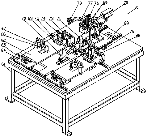 Forklift pallet fork stamping and combined weld production line