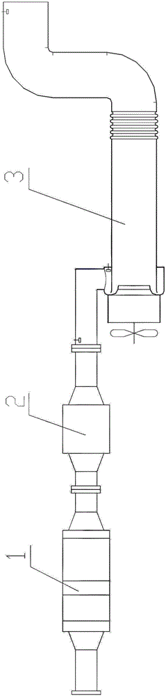 Waste gas treatment device for explosion-proof diesel engine