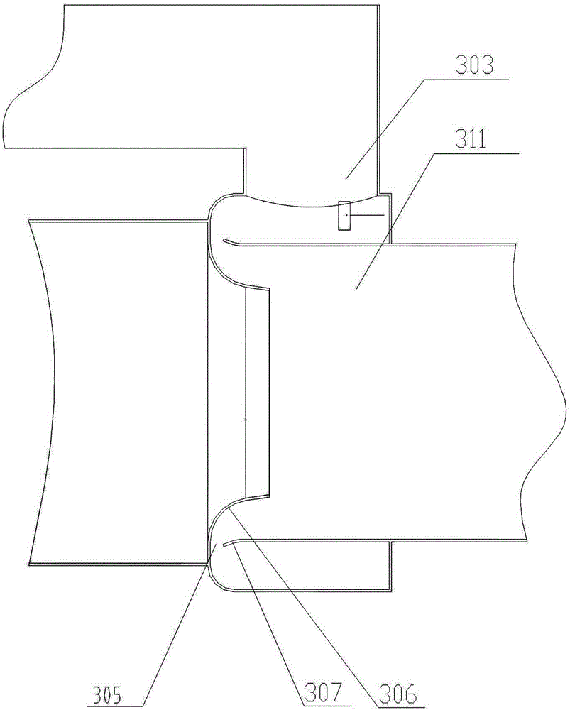 Waste gas treatment device for explosion-proof diesel engine