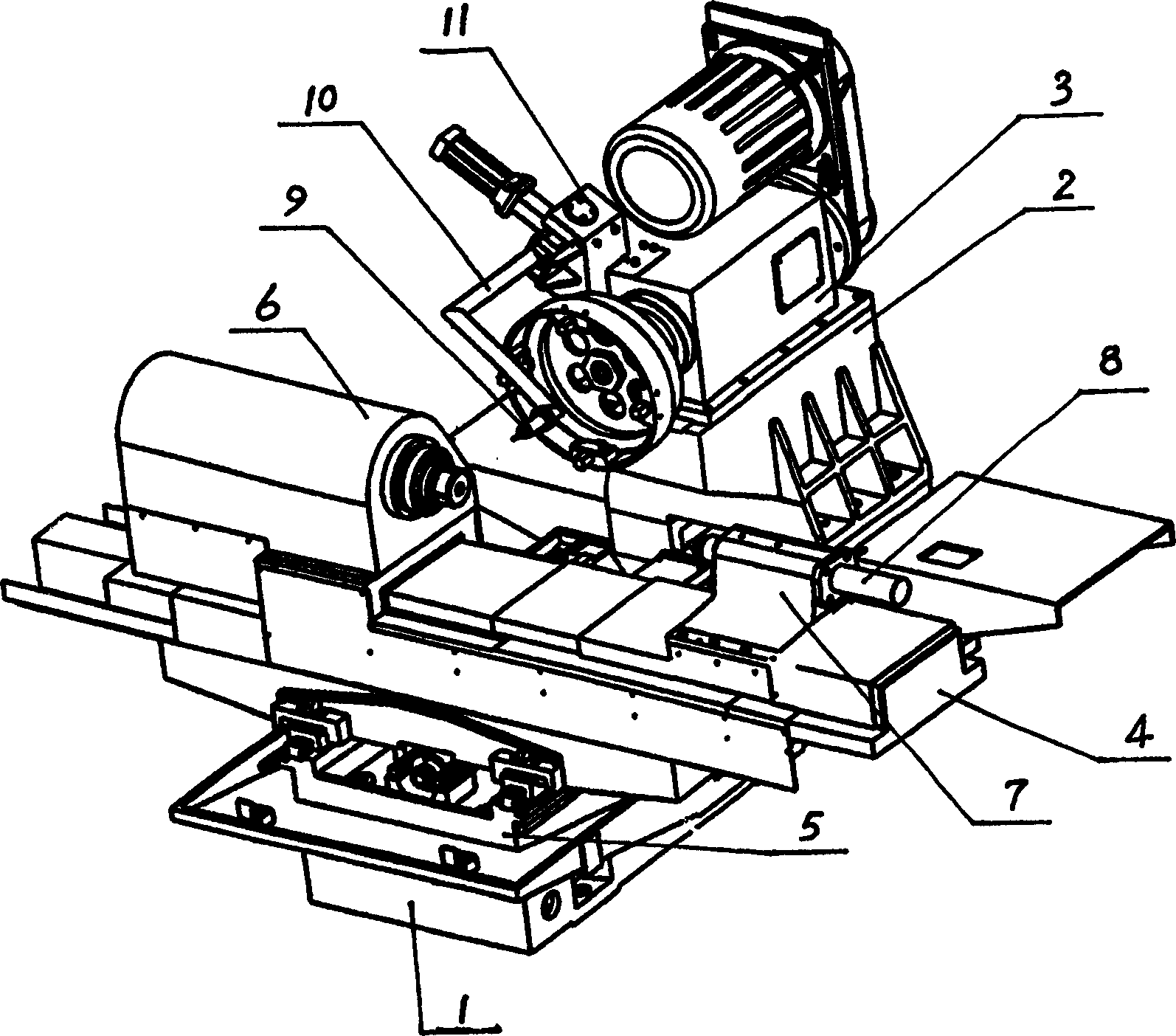 Digital controlled sperical grinding machine having auto detection