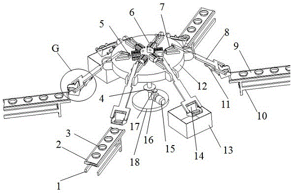 Swing bar type automatic glaze dipping device