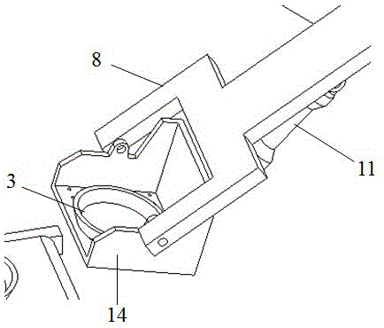 Swing bar type automatic glaze dipping device