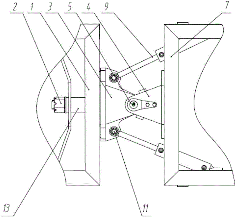 Steering mechanism of a self-propelled fruit forest machine