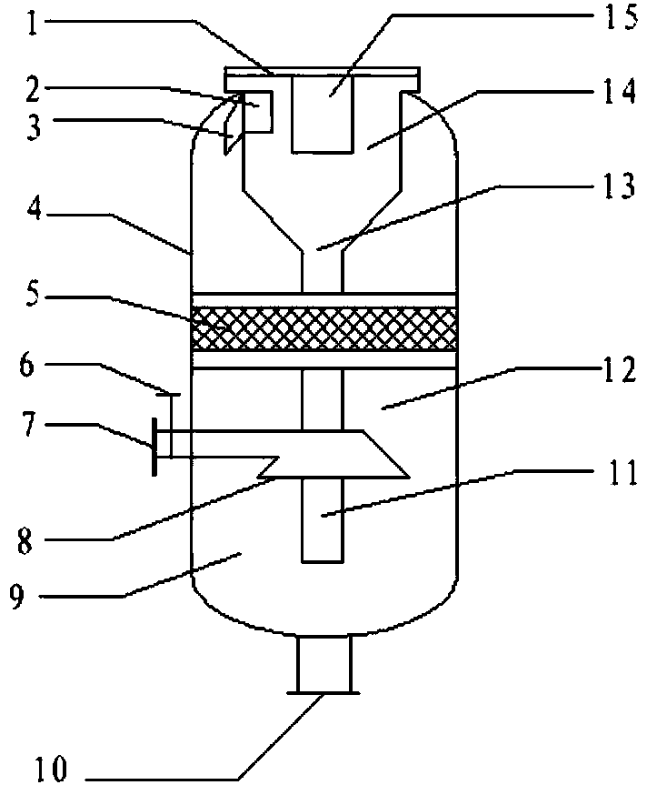 Flash evaporation tank