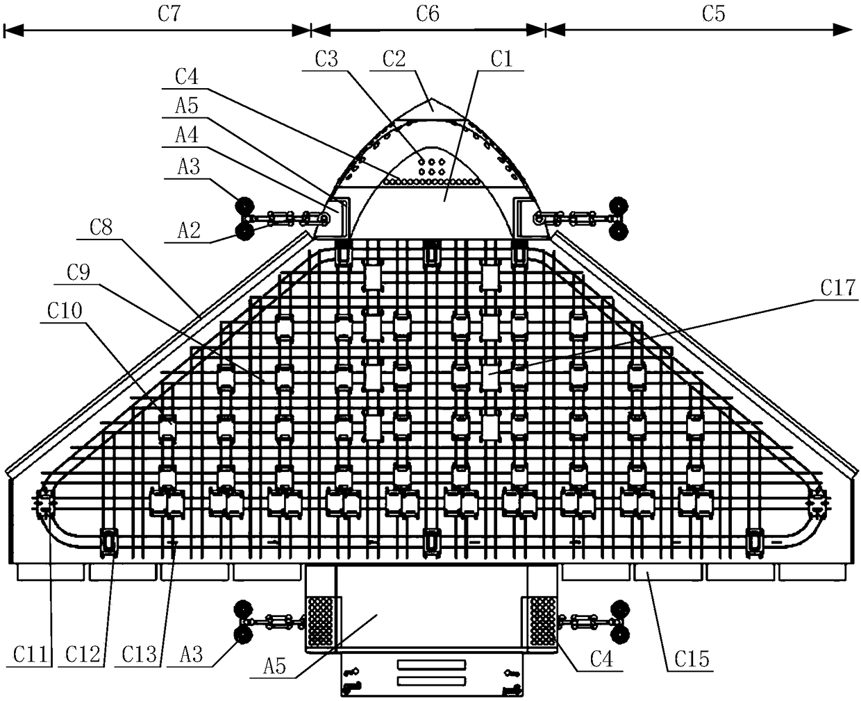 AI intelligent vertical take-off and landing and sea-land-air convertible aircraft carrier, carrier and universal carrying device