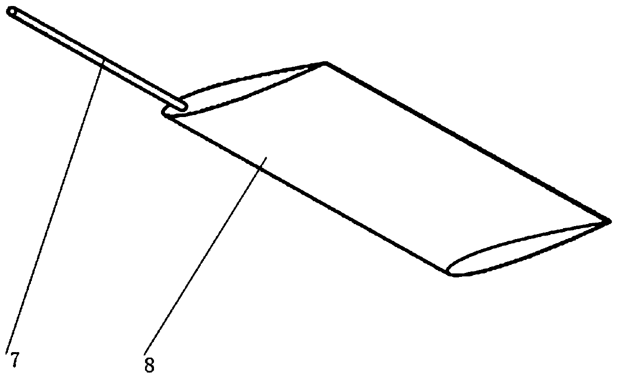 Biomimetic flexible flapping wing mechanism and hydrodynamic performance testing method