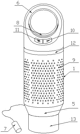 Small vehicle-mounted air purifier