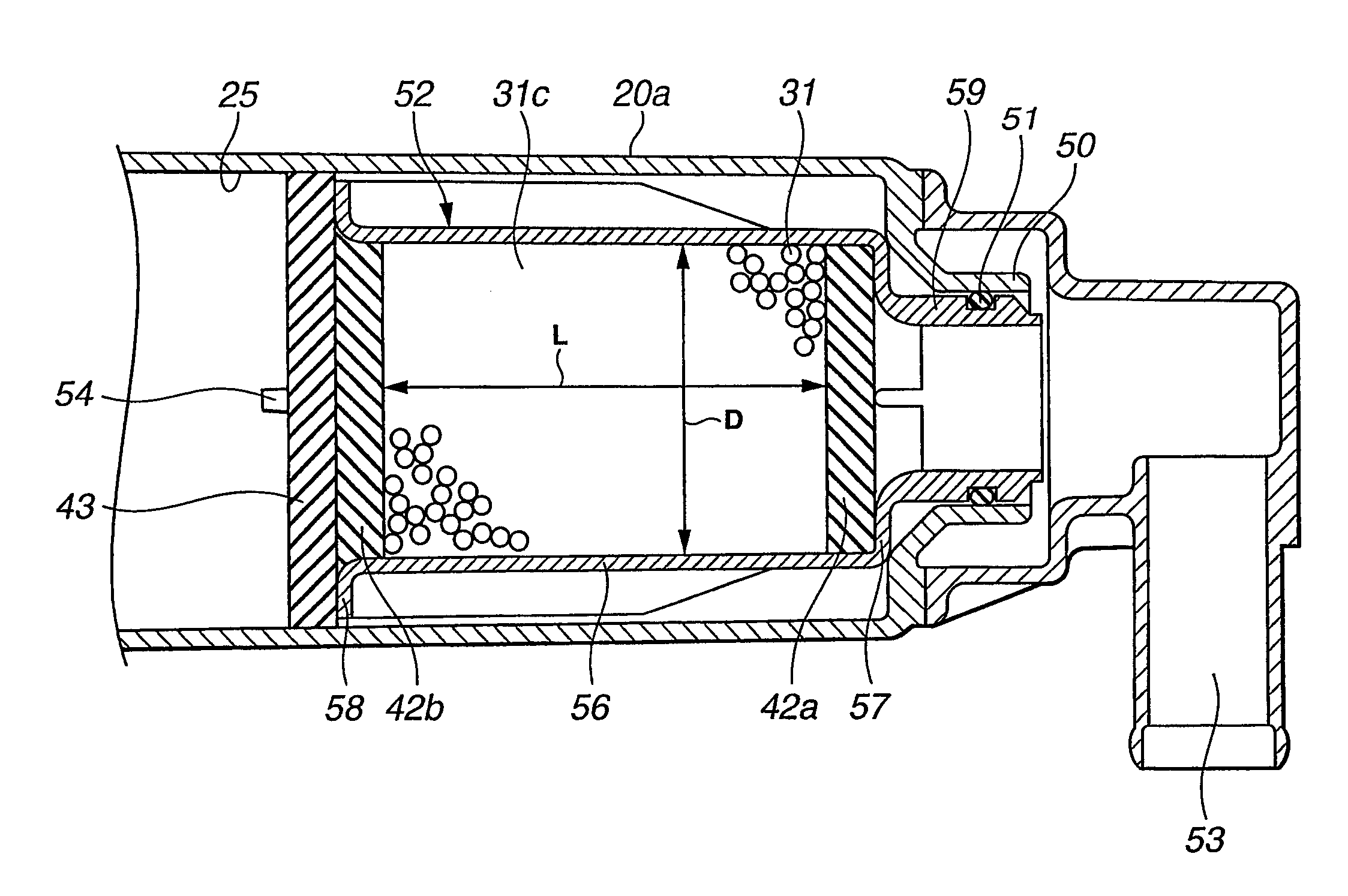 Fuel vapor treatment device