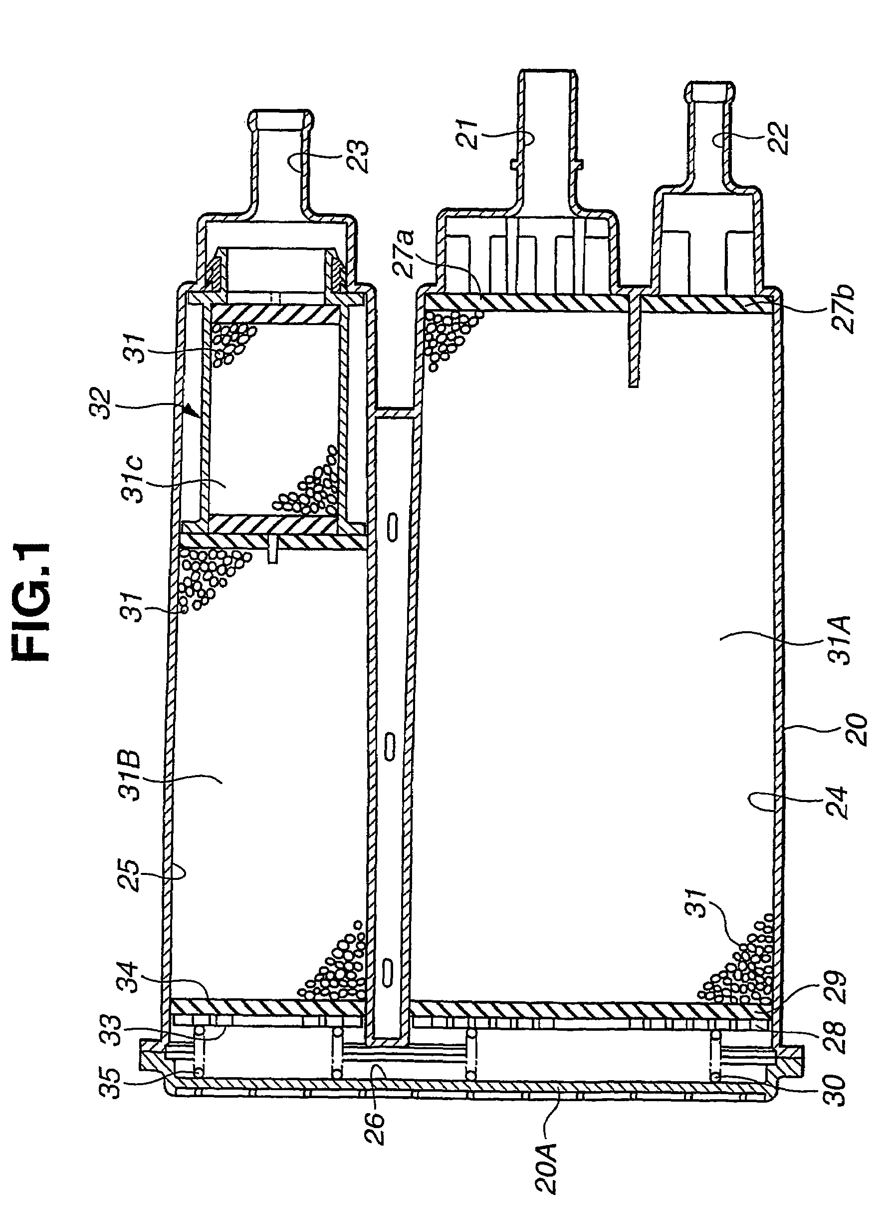 Fuel vapor treatment device