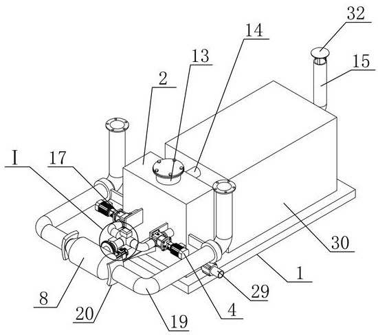 Water body purifying and filtering device for aquaculture