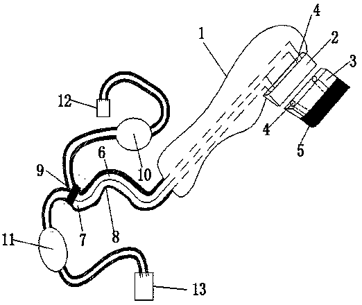 A copper wire tinning cleaning device