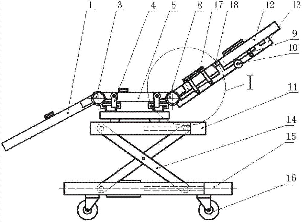 Auxiliary nursing moving and taking device