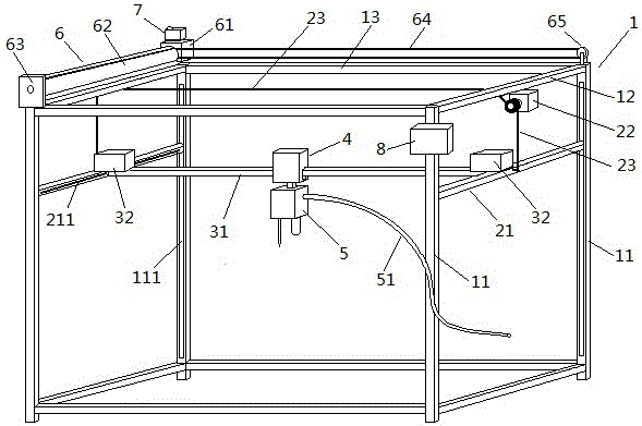 Automatic flower planting device