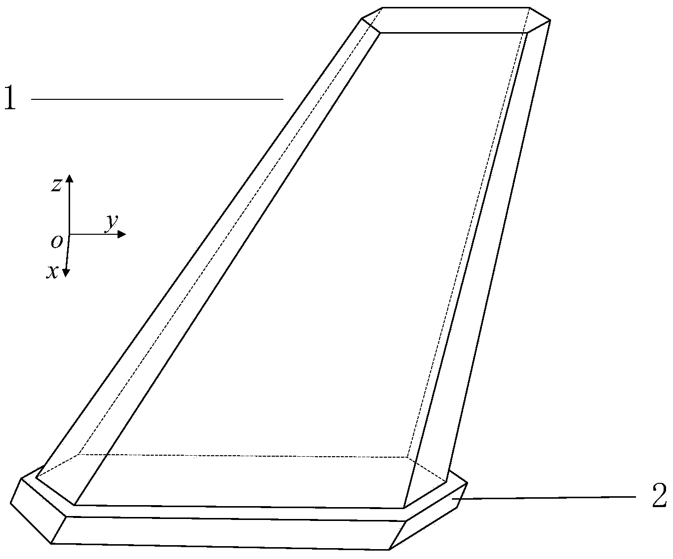 Onboard all-directional communication antenna with low radar cross section