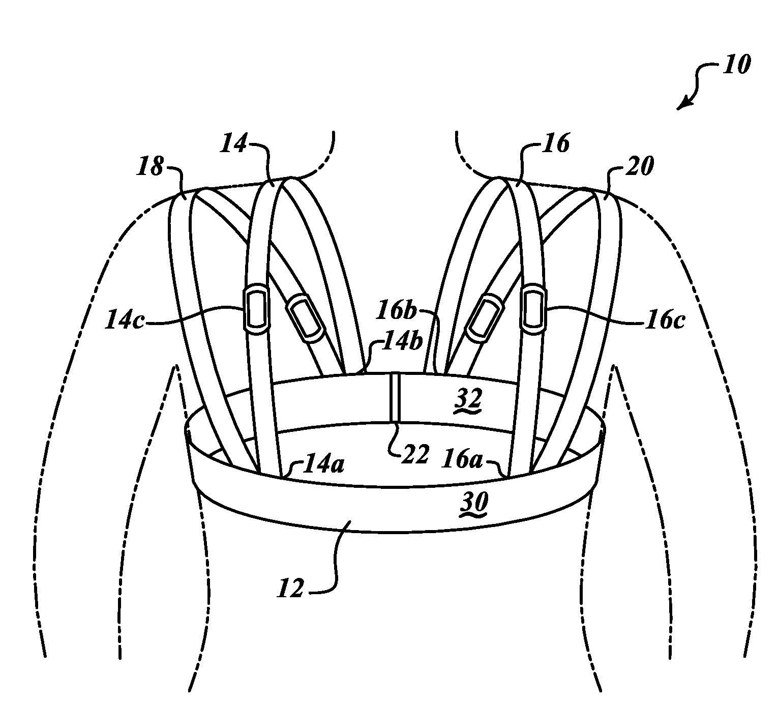 Posture support garment