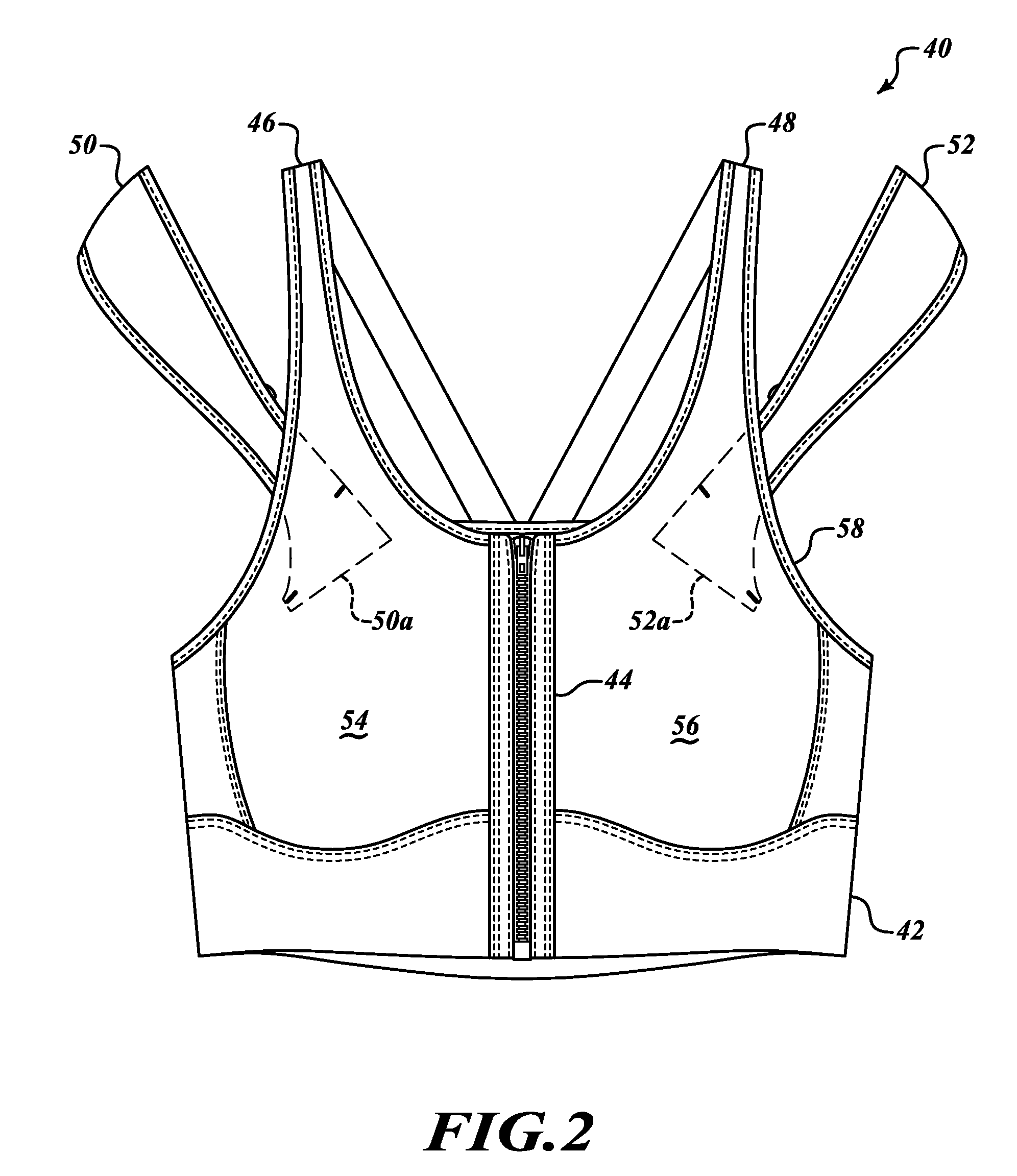 Posture support garment