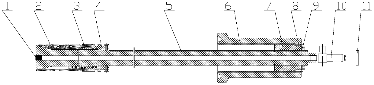 Oil production wellhead gate valve under pressure replacement device and gate valve under pressure replacement method