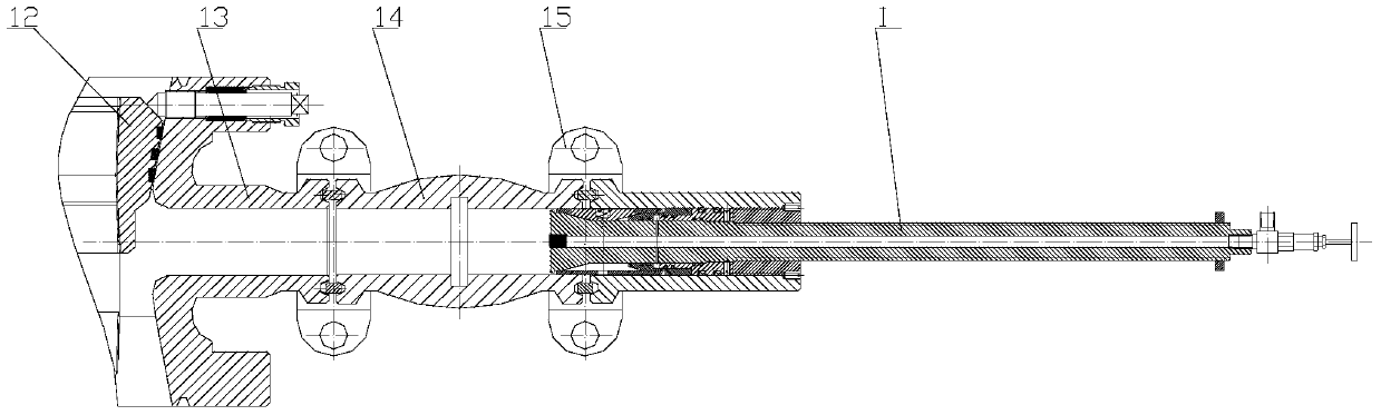 Oil production wellhead gate valve under pressure replacement device and gate valve under pressure replacement method