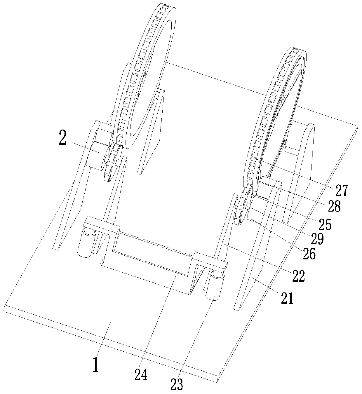 A casting molding sand surface automatic spraying system and molding sand surface spraying process