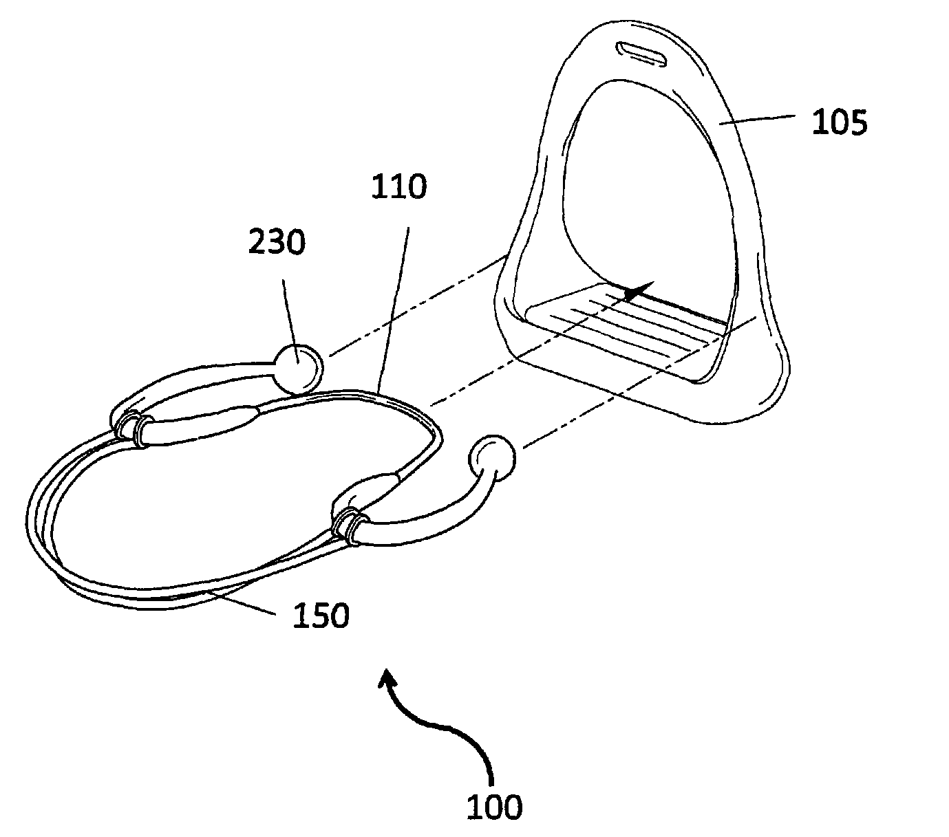 Boot accessory for limiting foot movement in stirrups