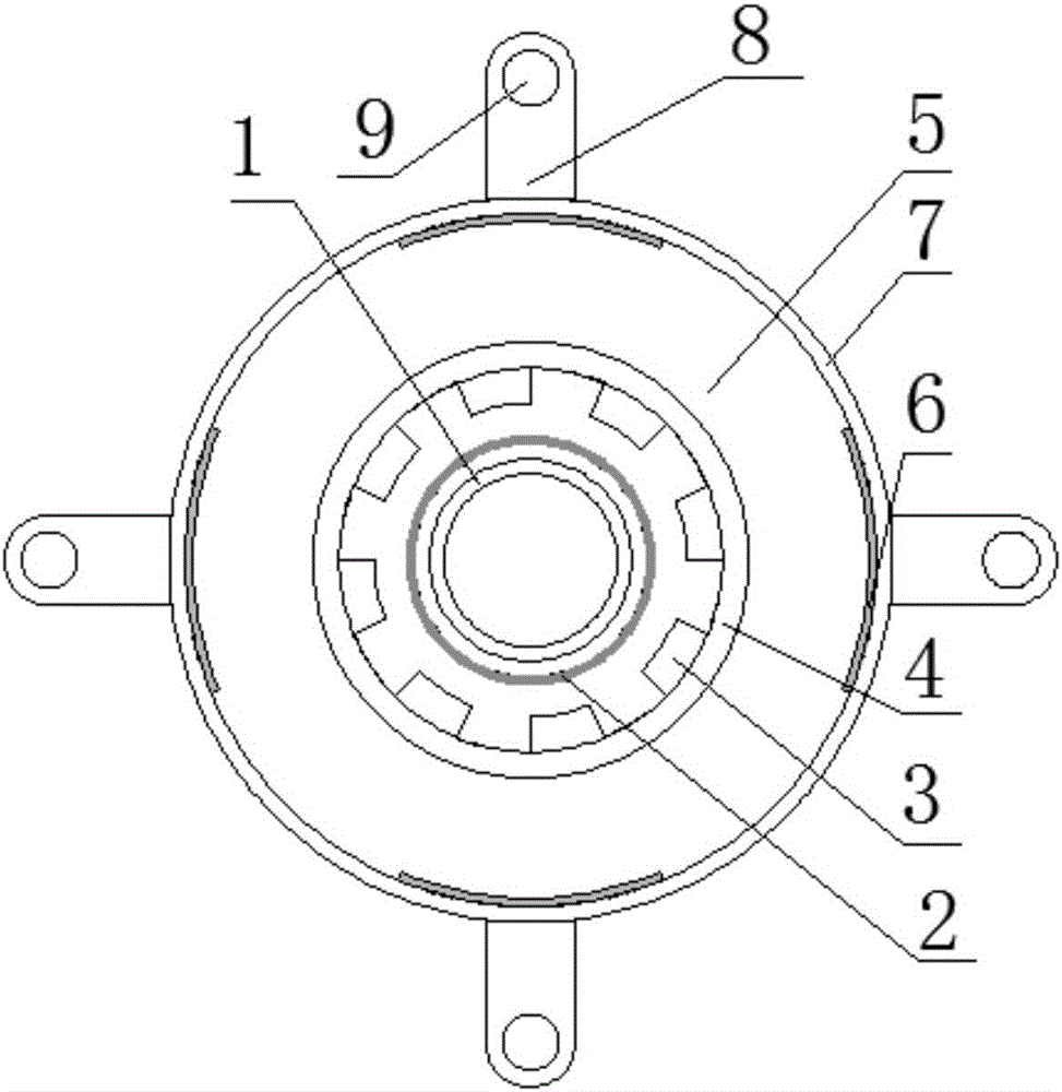 Wiper motor end cover employing chrome-plating rust-proof technology