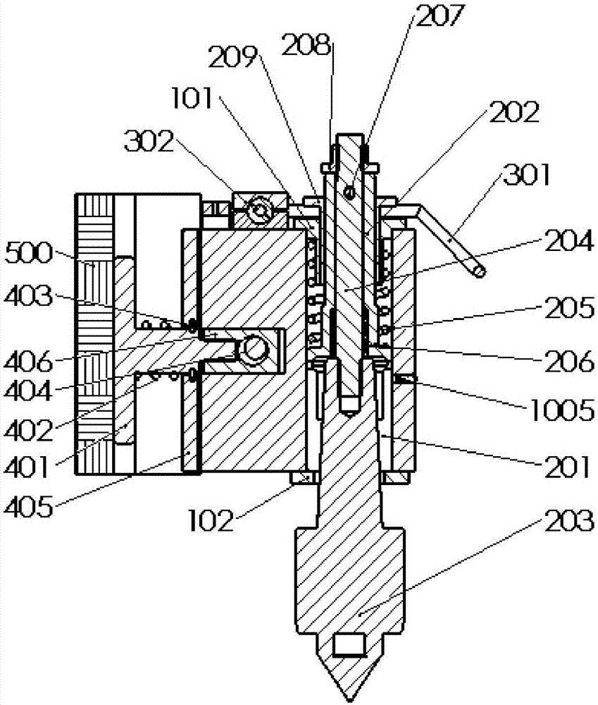 Telescopic elastic rotary locating live center device