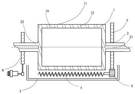 Scraping plate drum dryer