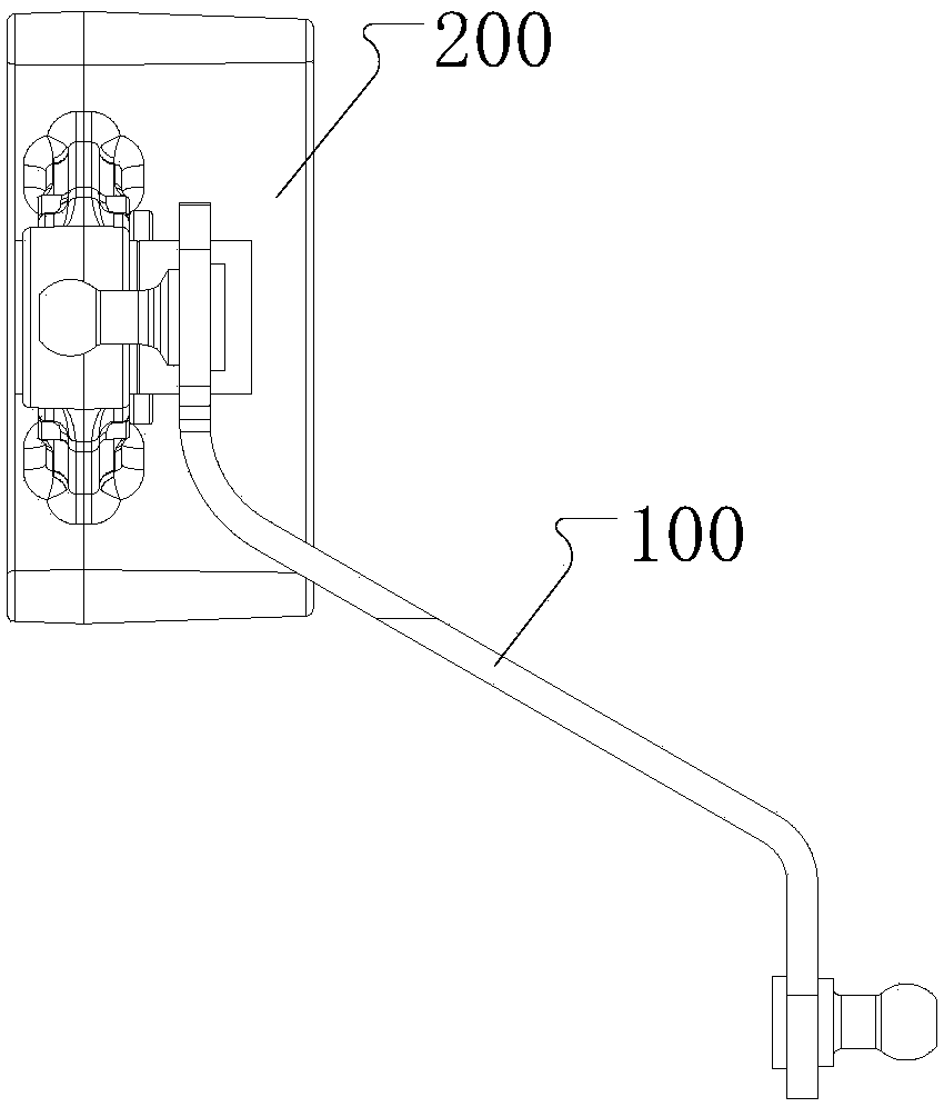 Gear shifting and vibration reduction assembly and car gear shifting system