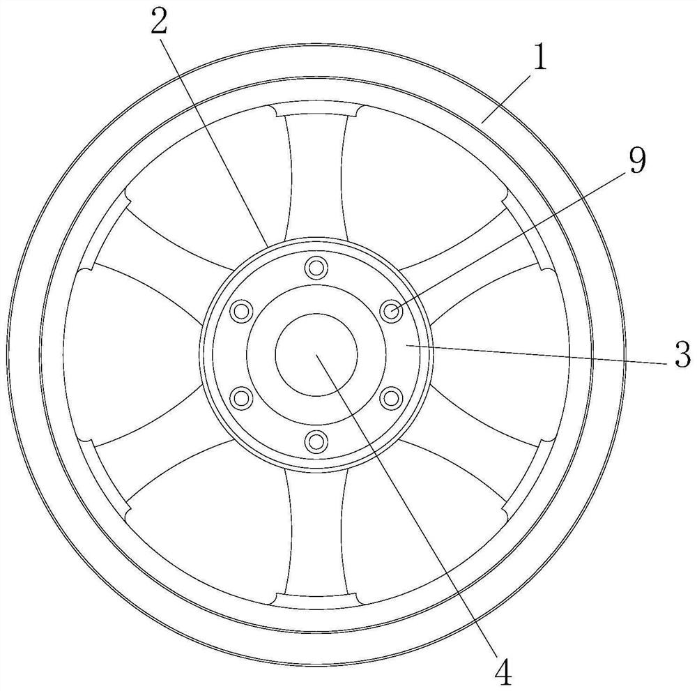 Corrosion-resistant electric vehicle hub sealing and connecting mechanism