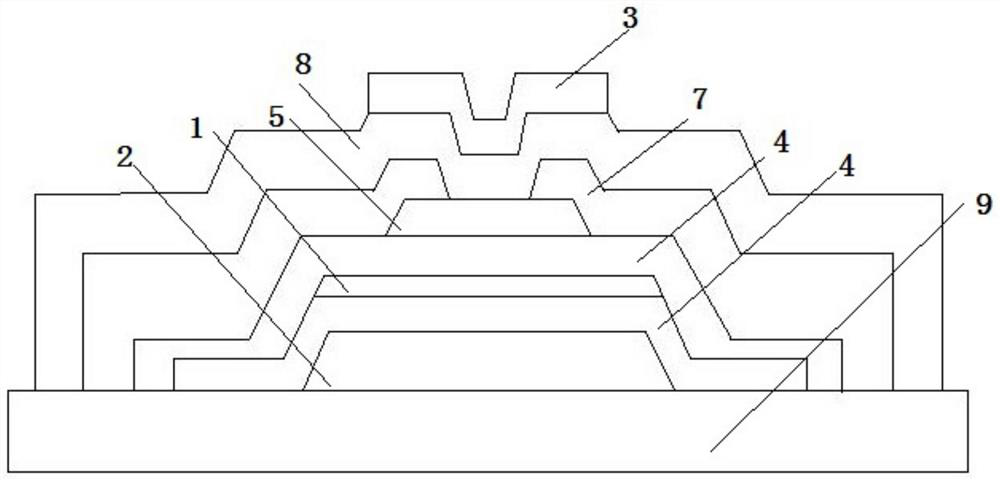 Double-gate thin film transistor, sensor and manufacturing method