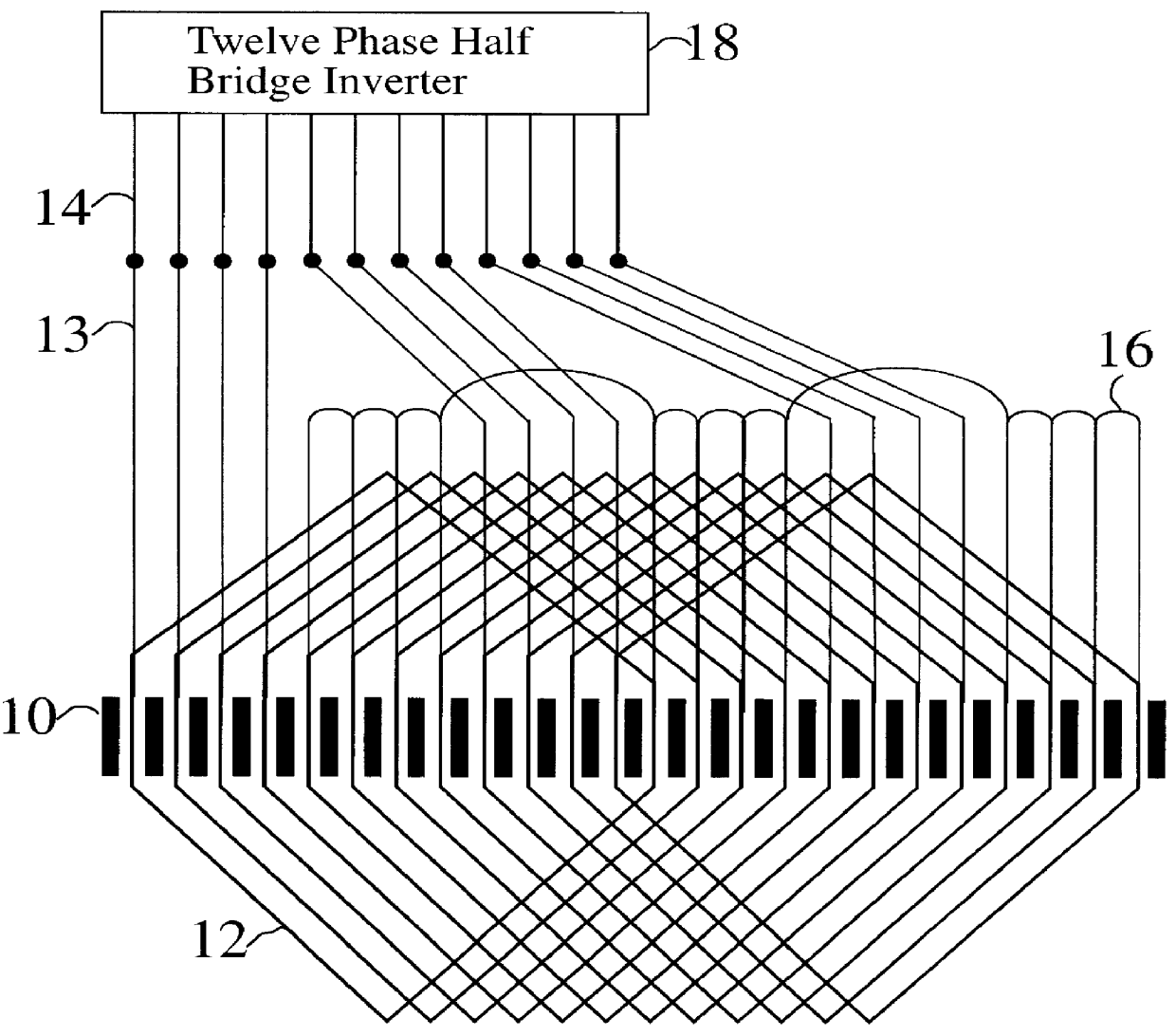 Polyphase induction electrical rotating machine