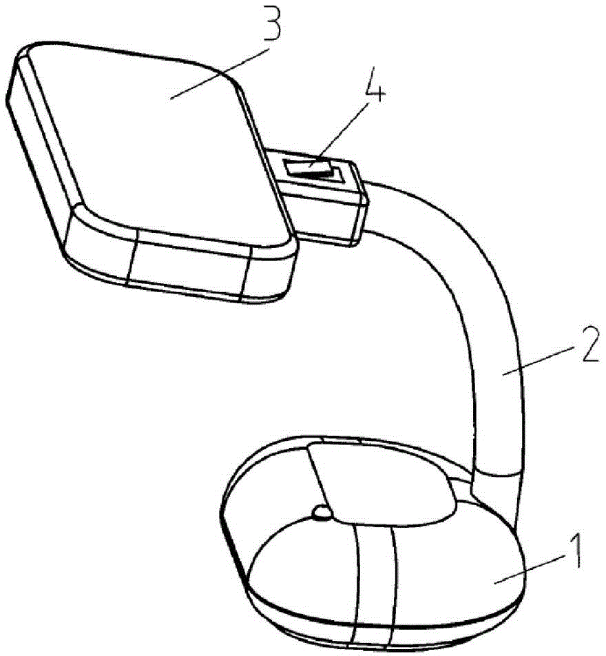 LED vision care lamp for relieving ciliary muscle fatigue by virtue of stroboflash