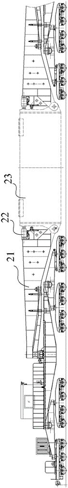 Clamping vehicle clamp beam equal load protection method, device and clamping vehicle