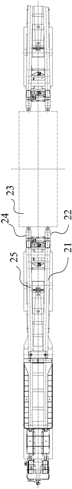 Clamping vehicle clamp beam equal load protection method, device and clamping vehicle