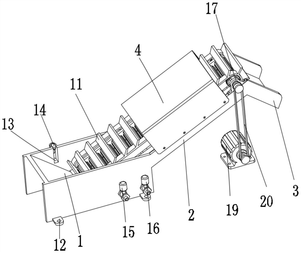 Rear-end material falling device of plasma cutting machine