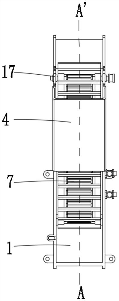 Rear-end material falling device of plasma cutting machine