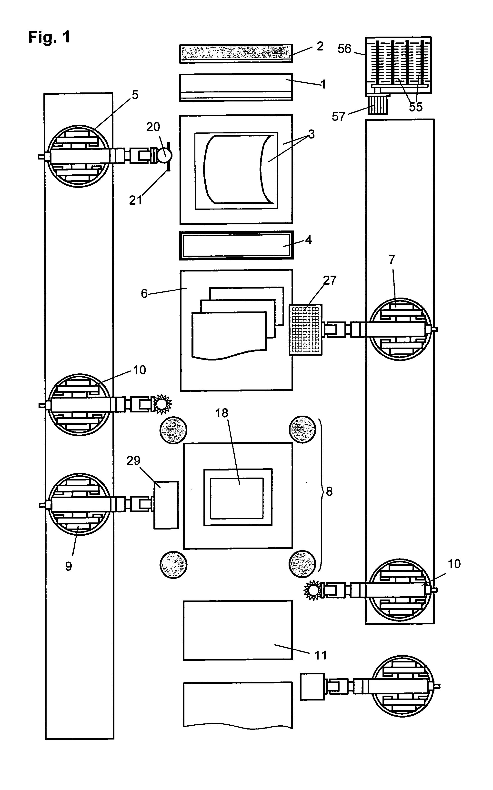 Method and device for the automated handling of resin-impregnated mats during the production of smc parts