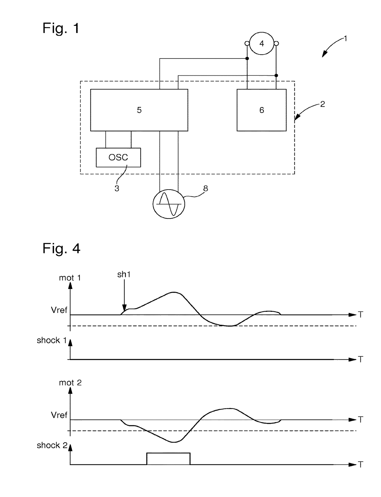 Shock detector circuit