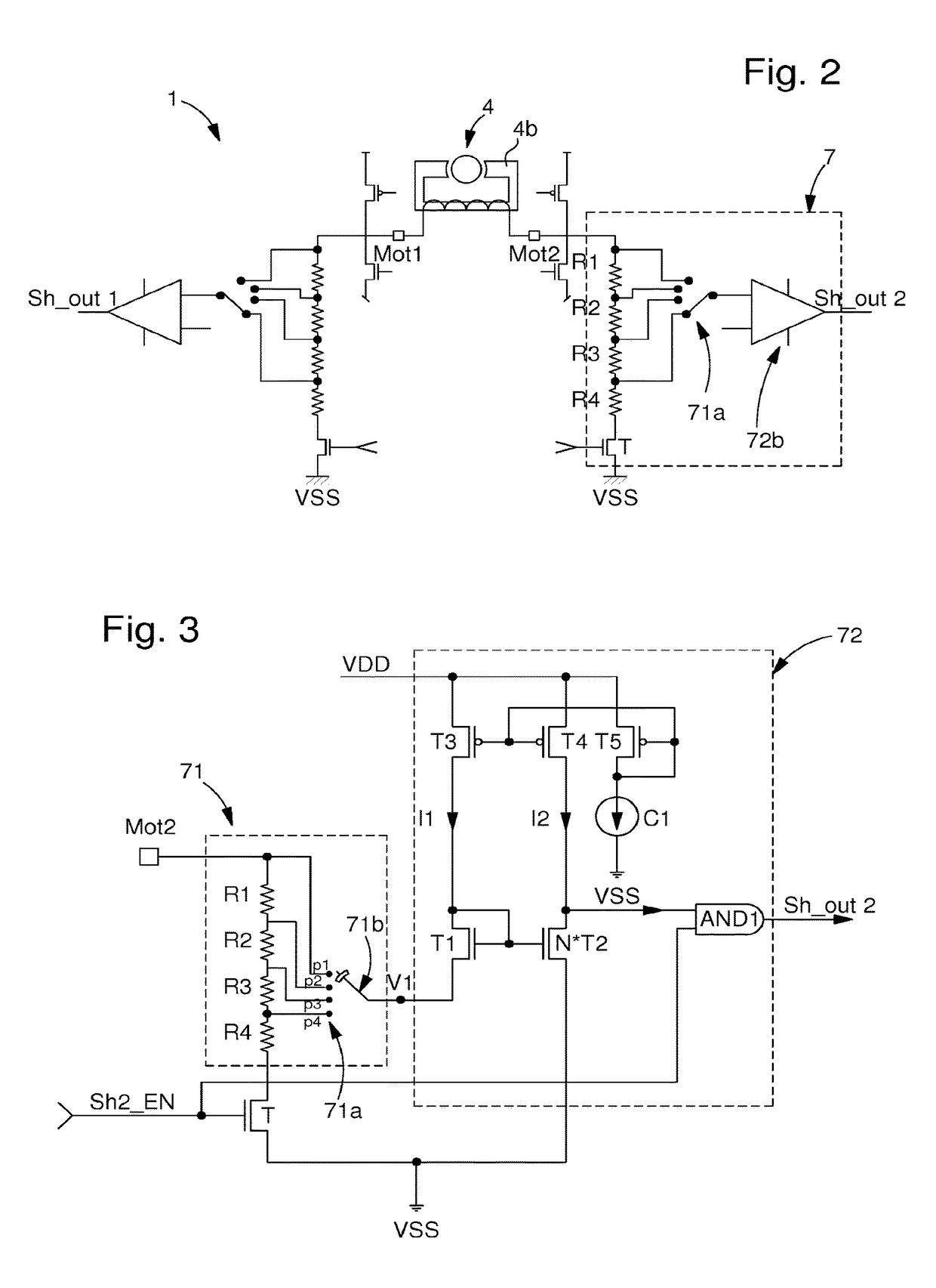 Shock detector circuit