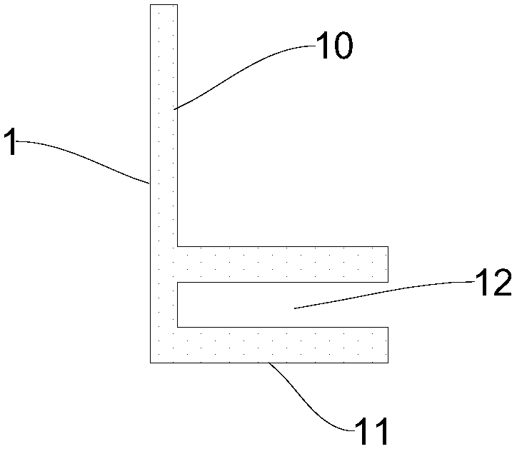 Installation structure of composite natural stone material panel and composite natural stone material wall surface system