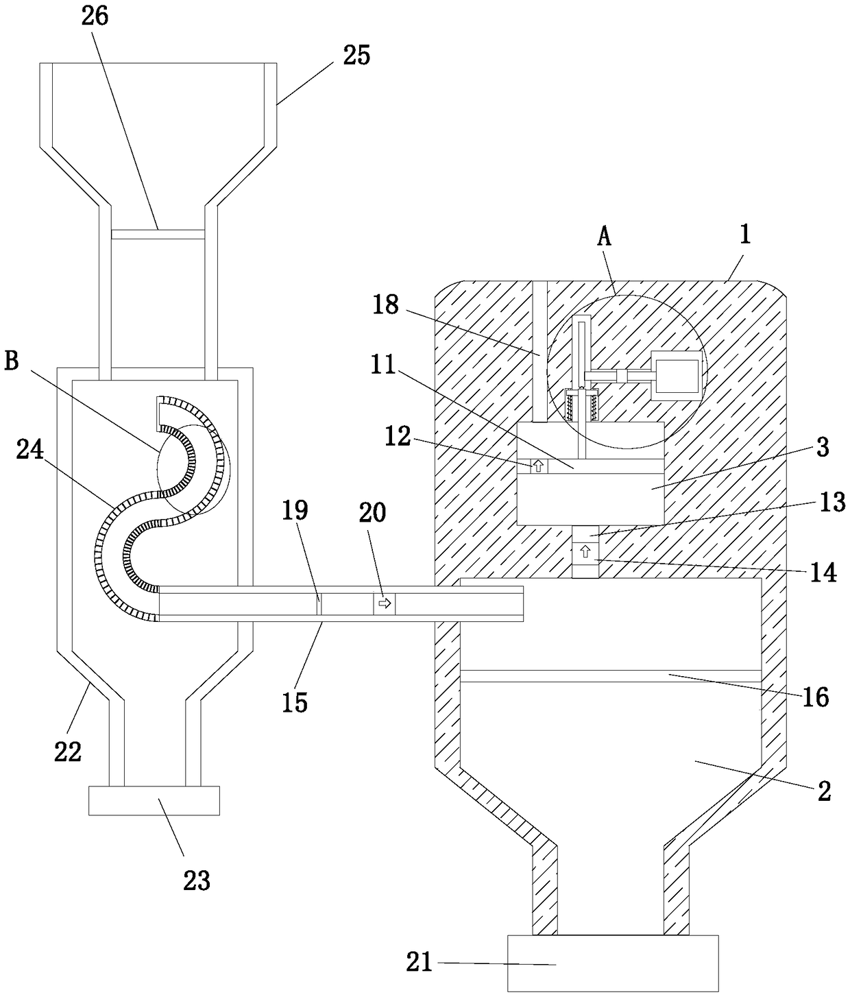 Mechanical pump oil filtering device