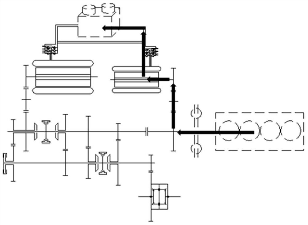 A series-parallel hybrid transmission