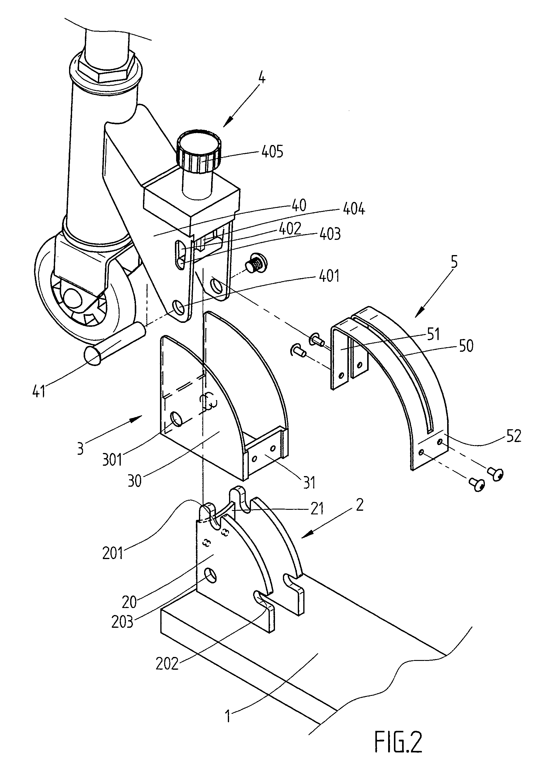 Folding device of a scooter