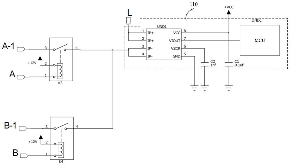 Oven heating tube fault detection circuit and oven