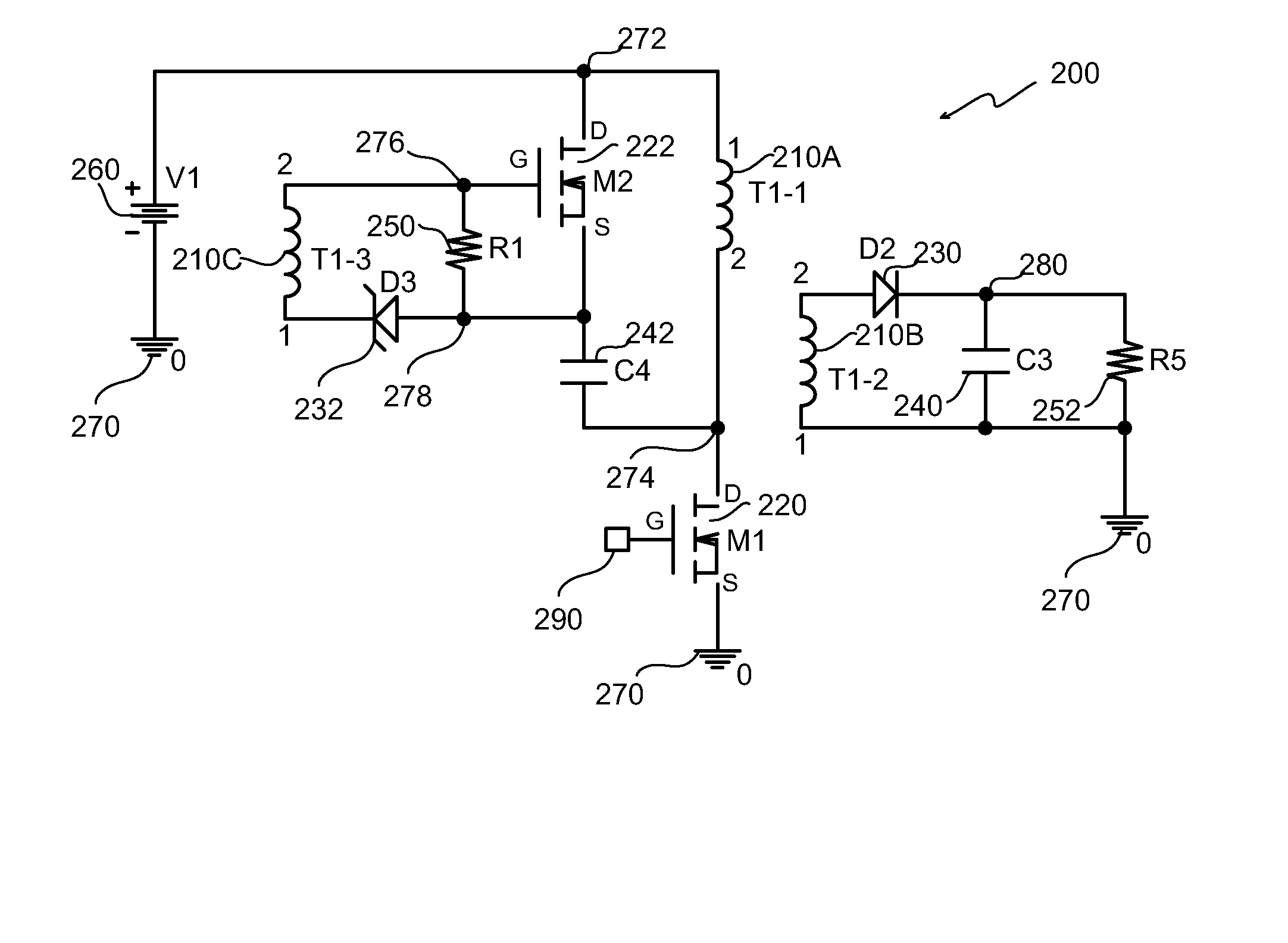 Active snubber for transition mode power converter