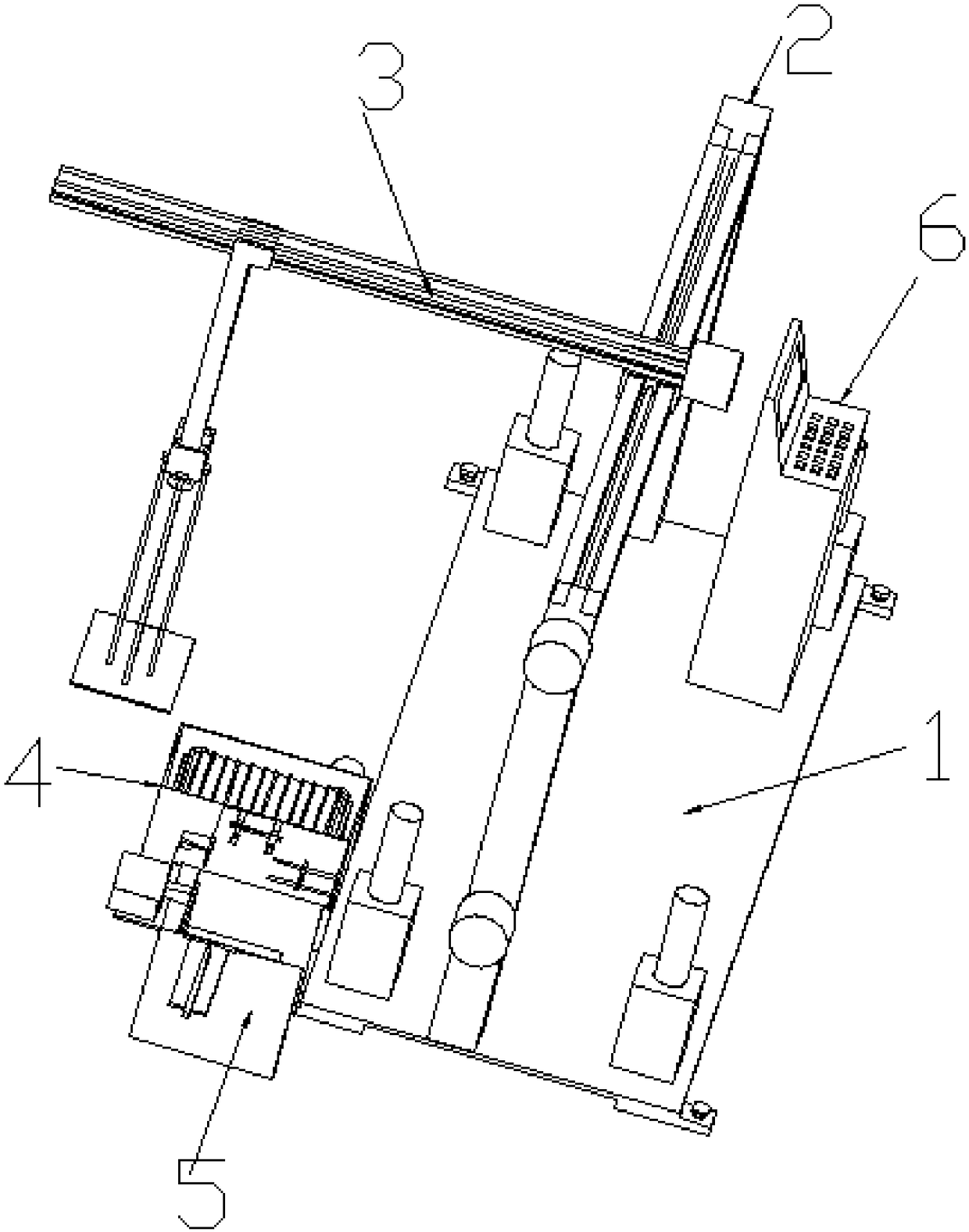 Floor tile gluing device with tile supply and cleaning functions