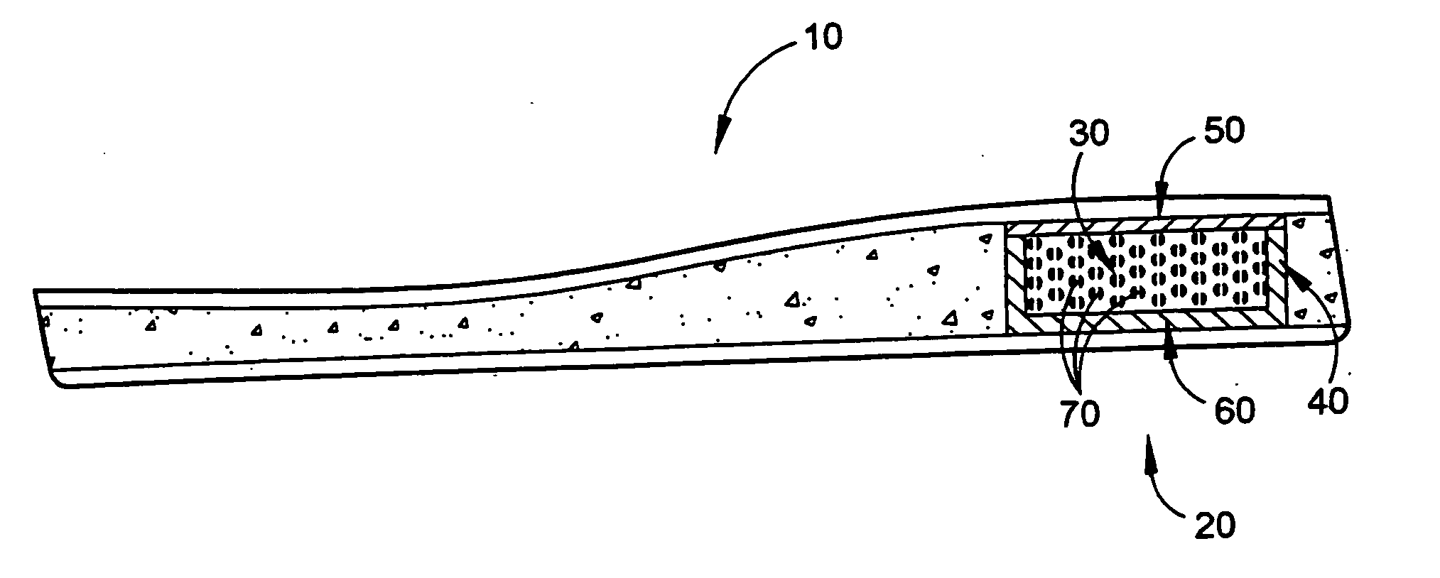 Reversed kinetic system for shoe sole