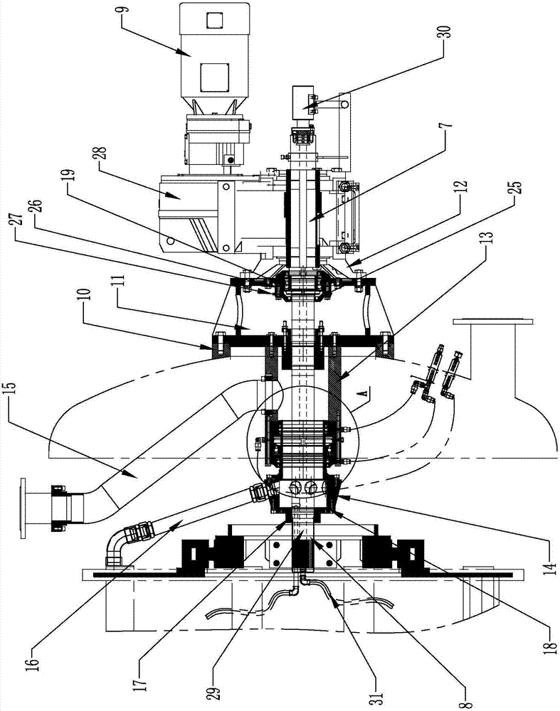 Rotary spraying tank body