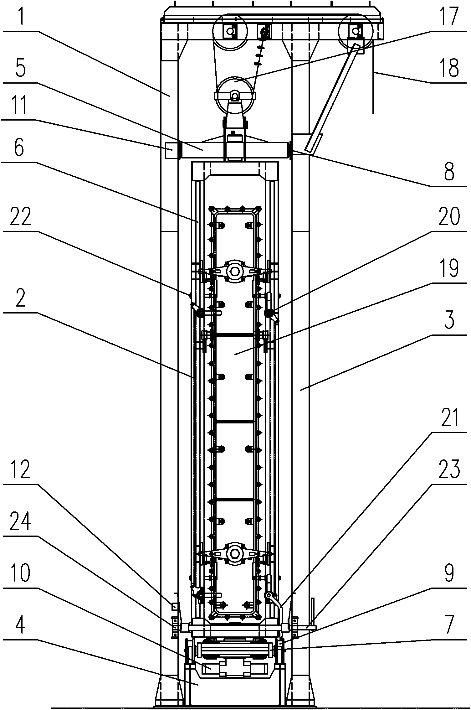 Off-line repair device for coke oven door