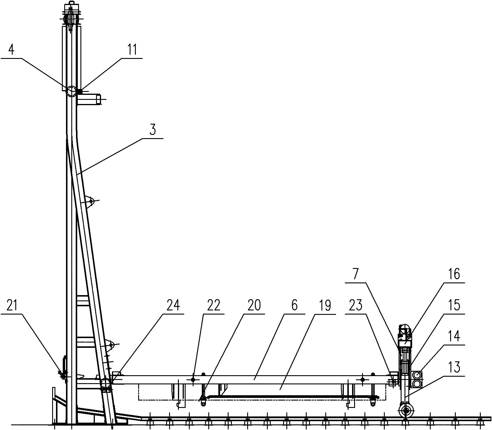 Off-line repair device for coke oven door